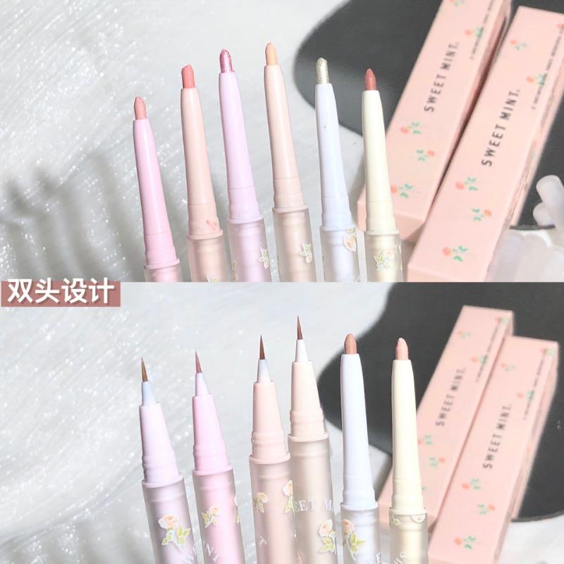 Double Ended Two In One Lying Silkworm Pencil Highlight Brightening Waterproof Eyeliner Pen