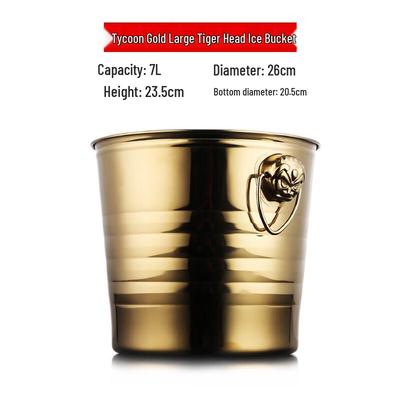 Yode Stainless Steel Tiger Head Ice Bucket