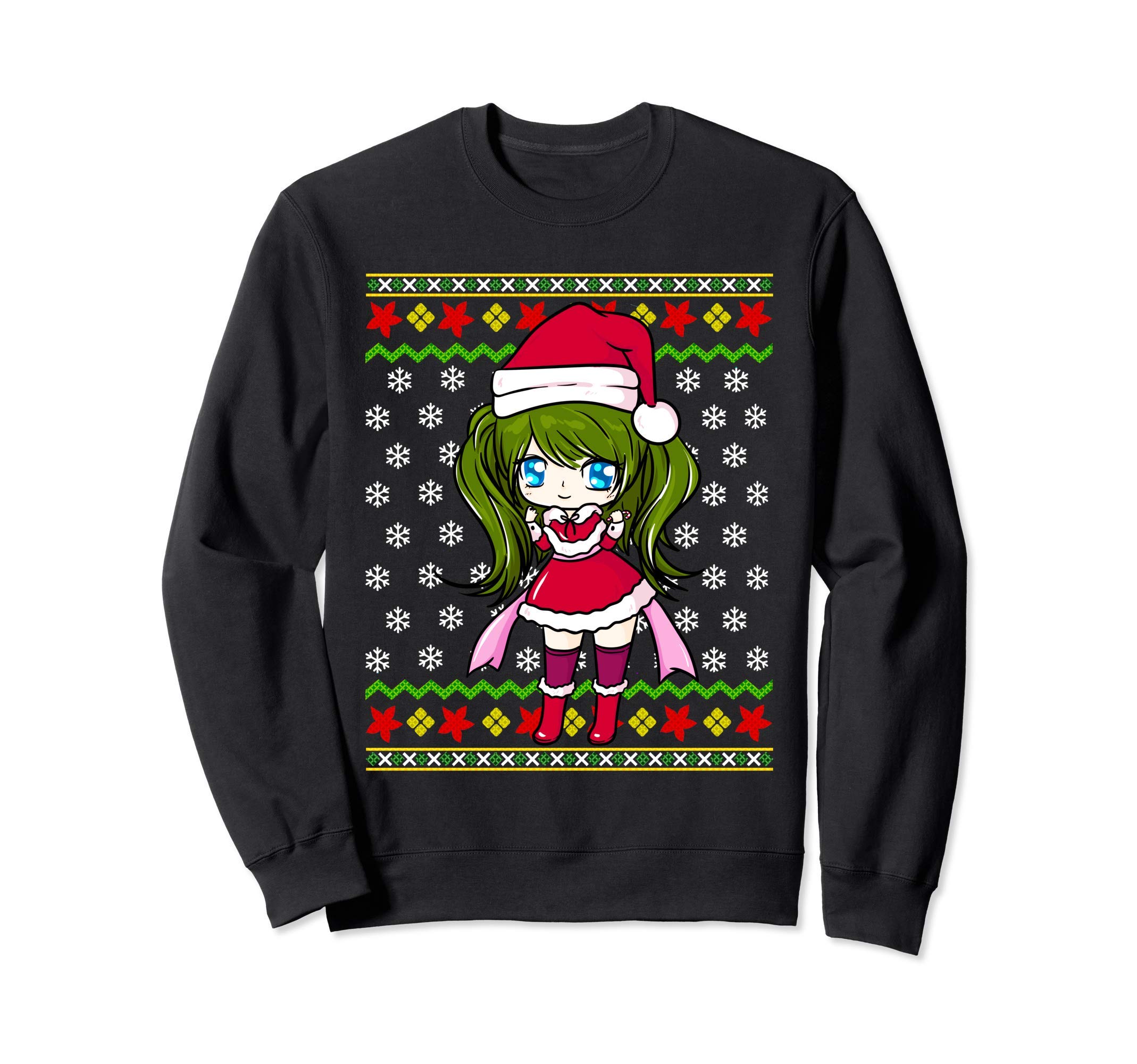 

Cute Christmas Mrs Claus Anime Manga Japanese Sweatshirt чорний