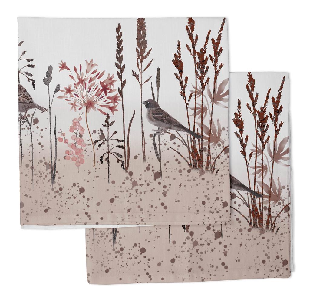 Vargottam Luxury Collection Dinner Table Linen Decor Cotton Napkin Printed Fabric Reusable Napkins Set Of 12, 20   X 20   - Asian