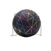 2024 New Bag Women's Shoulder Messenger Small Round Bag Basketball Bag Geometric Pattern Chain Messenger Bag Personalized Women's Bag