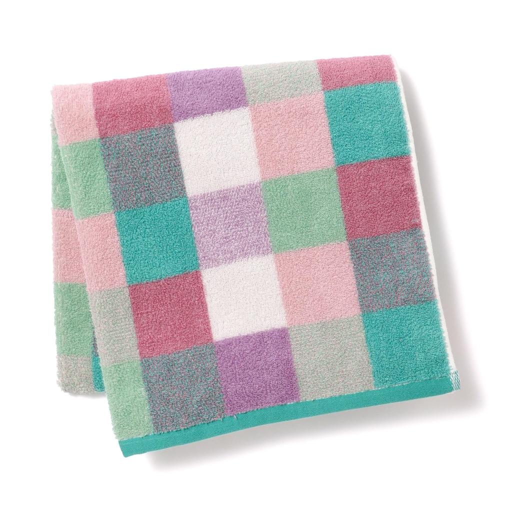 Francfranc Odor-Resistant Mixed Check Bath Towel, Green Check Pattern, Towel, New Life, Moving, 2025 Model