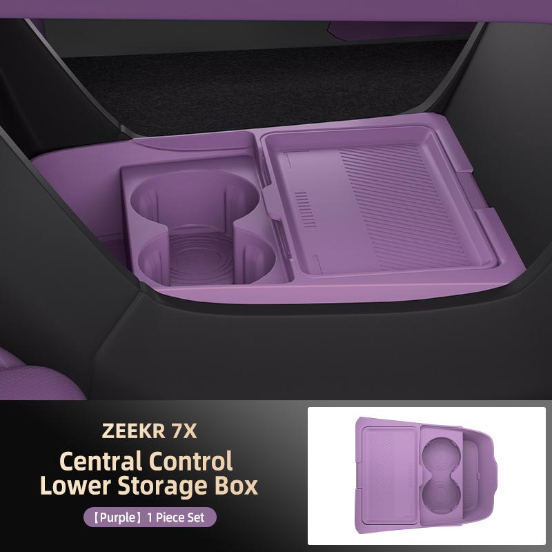 Suitable for 26 Models of Zeekr 7x Central Control Lower Storage Box Glasses Storage Box Storage Box Car Supplies Accessories