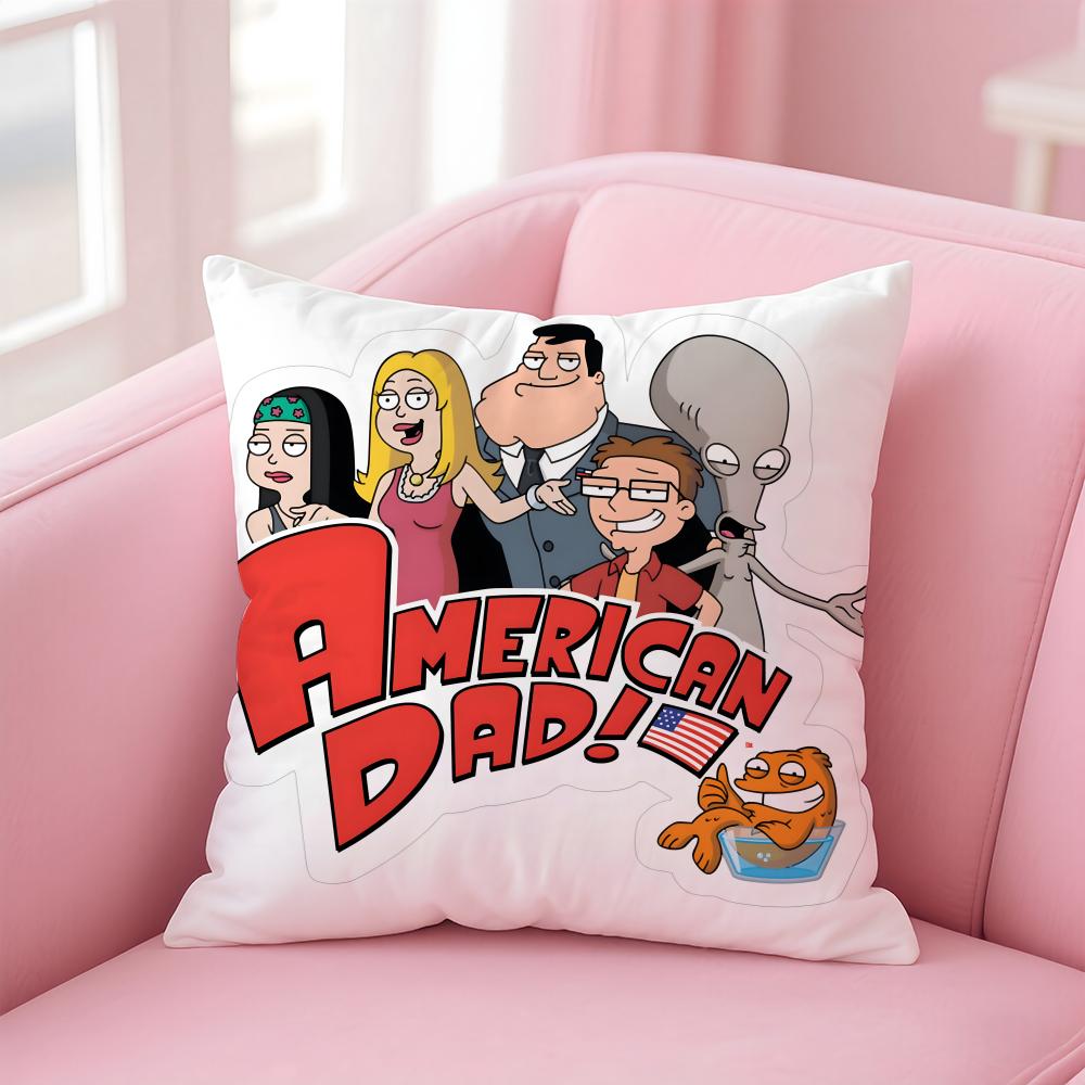

А-Американский П-Папа! Аниме Наволочка для Подушки Дома и в Машину Многоцелевая Наволочка - Двусторонняя, Мягкая и Прочная для Повседневного Использования 30cmx30cm
