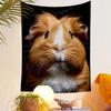 Cute Guinea Pig Close-Up Portrait Patterned tapestry home decor, suitable for bedroom and living room, gift