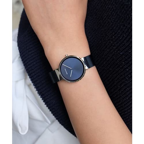 BERING Classic Collection Analog Quartz Watch for Men and Women (Unisex) with Stainless Steel Strap and Sapphire Crystal (14539-307). Officially Impor