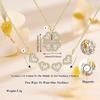 Necklace - Four-Leaf Clover - Copper - Removable Pendant - Elegant