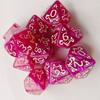 10PCS Acrylic Dragon Themed Dice Set Yellow Purple Gold Red D10 Sharp Corner Dice Polyhedral Dice For Table Games For D&d DND