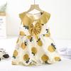Infant Girls Cloud Cotton Printed Bow Knot Princess Dress Casual Daily Cute Party Dress for Baby Girls