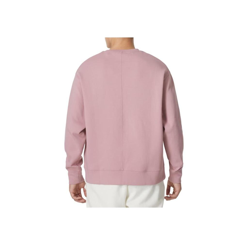 Under Armour Solid Knit Crew Neck Casual Sports Sweatshirt Men Sweatshirt Pink 1377172-697