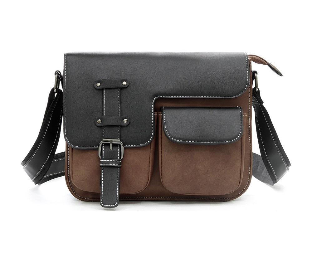 TS JYL laptop bag,Vintage Messenger Bag Korean Men Casual Shoulder Bag