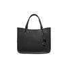 Tyler 28 Solid Color Detachable Shoulder Strap Leather Tote Shoulder Crossbody Bag Large Women Bags Black C3460-B4BK