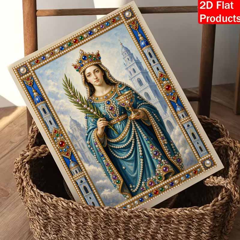 DIY 3D Pearl Diamond Painting Art Set Queen Crown Chalice Home Decor Art Set Wall Art