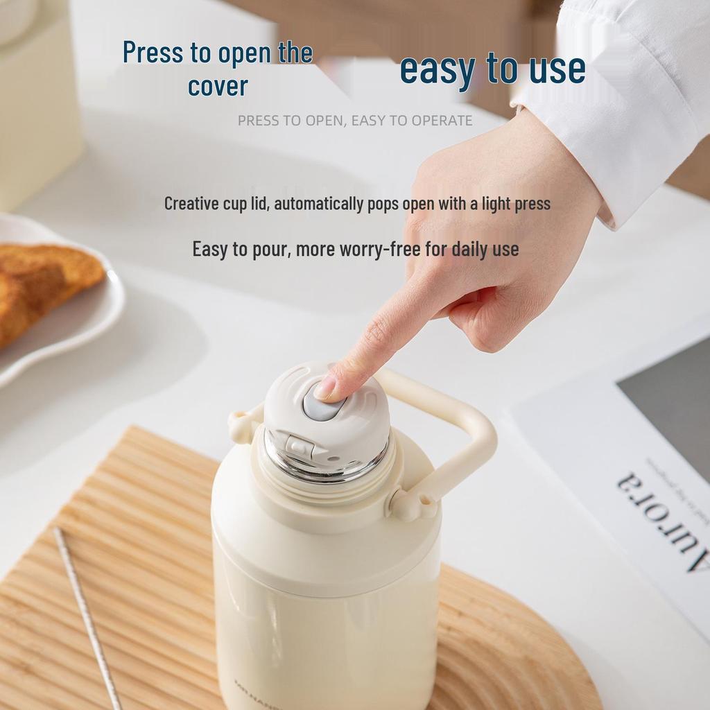 Mr. Nanshan Portable Large Capacity Stainless Steel Vacuum Insulated Hot Water Bottle Thermos Kettle