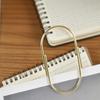 50mm Electroplated Metal Chubby Paperclip - Oversized Creative Curved Design