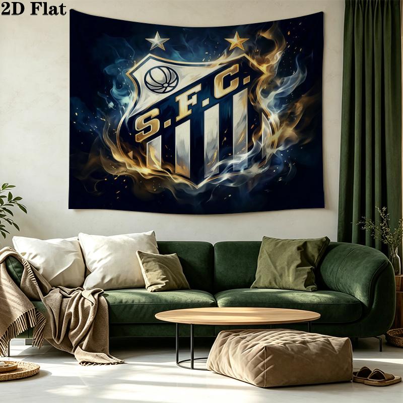Santos FC Printed Tapestry – Wall Hanging for Bedrooms, Dorms, and Home Decor