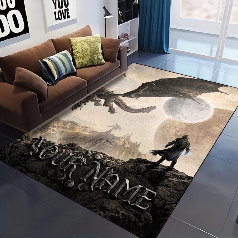 Name Custom Moonknight Carpet Rug for Living Room Bedroom Home Sofa Decoration,Kids Play Non-slip Floor Mat