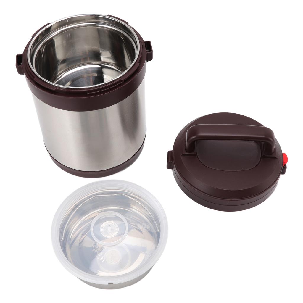 1.6L Speise-Thermobehälter 304 Edelstahl Drei Schichten Tragbar Isolierte Lunch Bento für Studenten