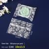 White Rose Frosted Snowflake Mooncake Pastry Heat-Seal Bag 