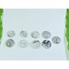14 MM Natural Black Rutile Round Cabochon Loose Gemstone 9 Pcs Lot A-260