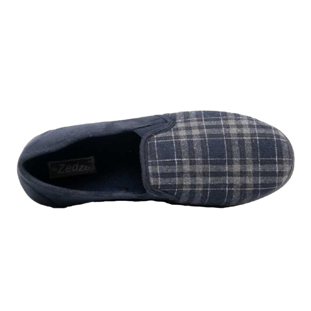 Zedzzz Pánské pantofle Harley Check Felt Gusset