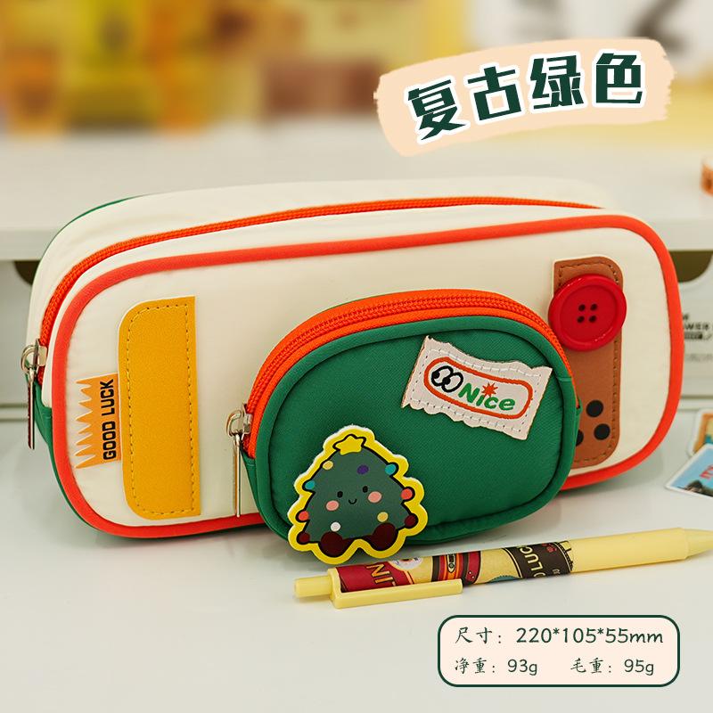 Cute Cartoon Cat Pencil Case Student Stationery Box Large Capacity High Value Boys and Girls Pencil Case Stationery Pencil Case