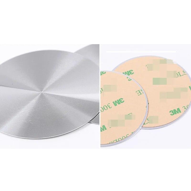 2pcs Aluminum Console Cup Holder Pad for Mercedes Benz A B C E GLC CLA GLA ML GL Class W176 W204 W205 W212 W213 X166 Car Styling