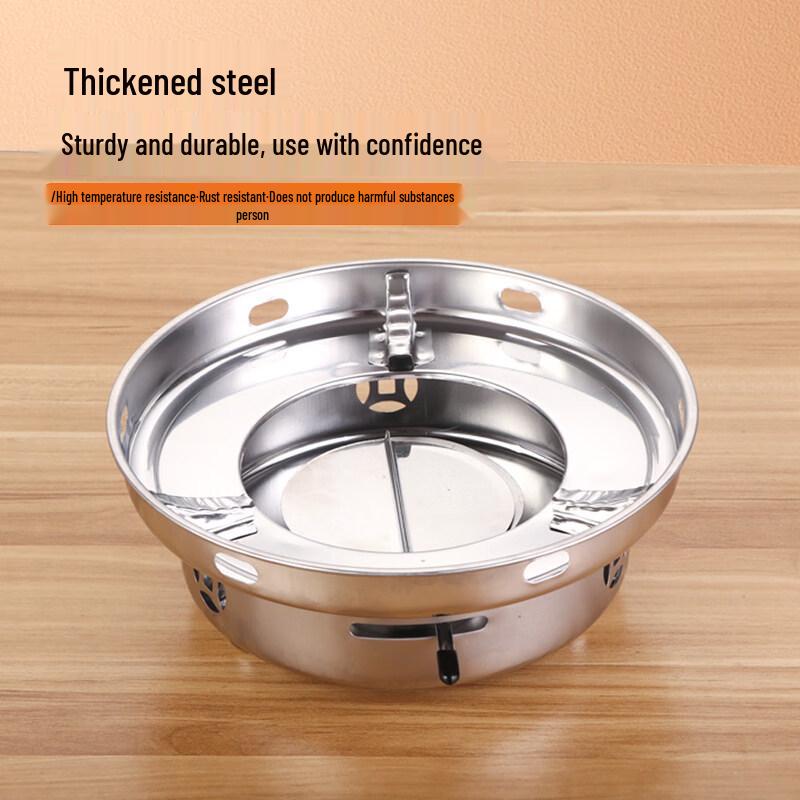 Stainless Steel Dry Pot with Alcohol Stove