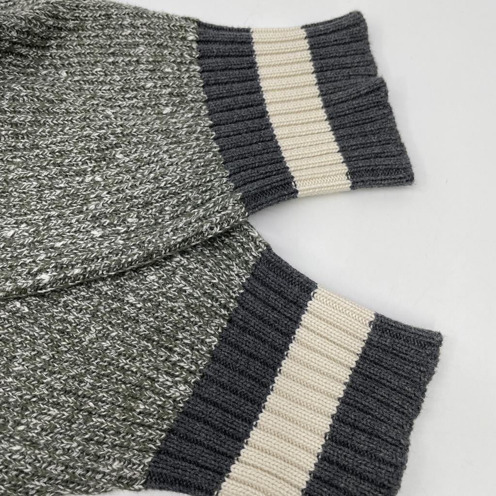 Brunello Cucinelli Green Cotton X Cashmere X Silk X Nylon Button Knit Cardigan Tops 44 Green grayUsed