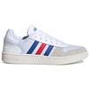 Adidas Hoops 2.0 White Blue Red Men Sneakers Cloud-White Collegiate-Royal Scarlet FW8250