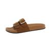 Classic Cork Slippers Women Fashion Soft Thick Sole Cork Slippers Summer Beach Sandals Home Open Toe Flat Shoes Slides Women