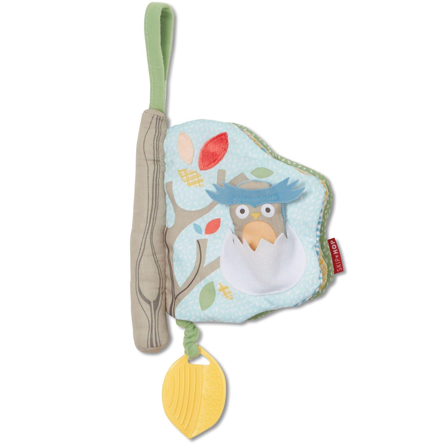 

SKIPHOP Treetop Friends Stroller Toy, Soft Book, Pastel Gray, TYSH307517