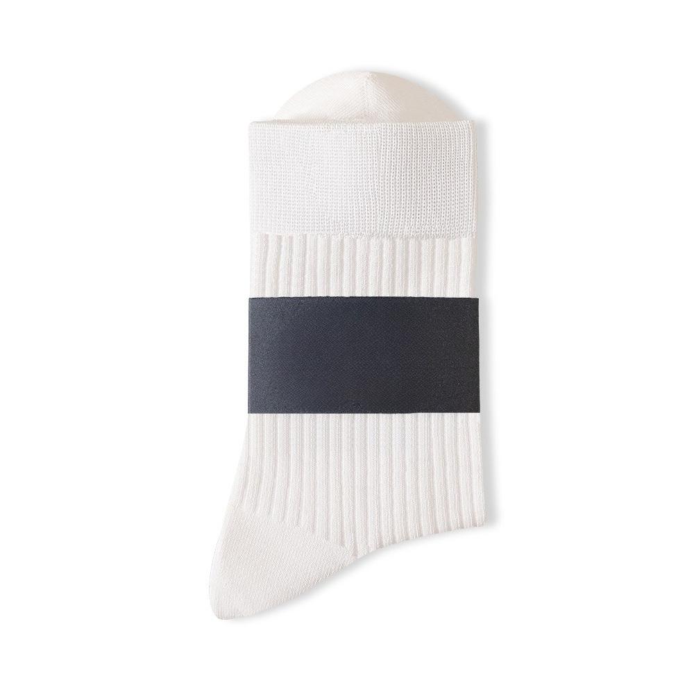

Men s Autumn and Winter Leisure Stripe Pure Cotton Deodorant Sweat Absorption Breathable Anti Pilling Tube Socks 1 pair