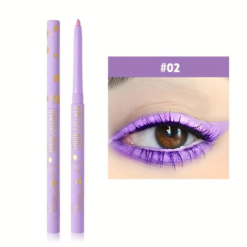 Pudaier Long-Lasting Waterproof Colored Eyeliner Is Easy To Outline The Eyes Without Smudging. It Is Suitable for Valentine'S Day And Music Festivals.