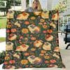 Ultraweiche Meerschweinchen-Print Flanell-Kuscheldecke Plüschig Leicht Warm Ganzjahreskomfort, Anti-Pilling Maschinenwaschbar, Moderner Stil für Sofa, Be