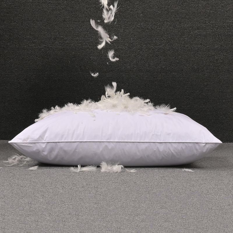 White Goose Feather Pillow Core 45x45cm: Hotel Sofa Cushion for Lumbar Support