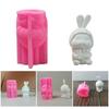 Bunnies Animal Silicone Molds for Candle Soap Candy Chocolate Molds Cement Gypsum Silicone Molds for Home Decoration
