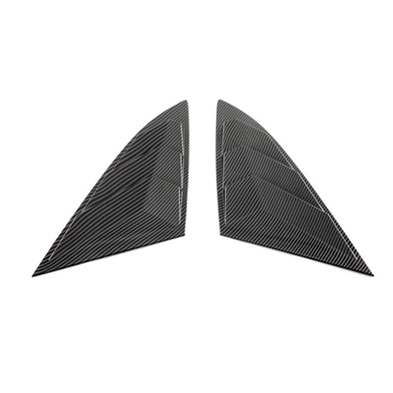 For Changan UNIV UNI-V 2024 Car Rear Spoiler Wing Side Window Triangle Trim Cover Trim Replacement Accessories - ABS Carbon