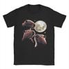 Three Capybara Moon Funny Capybara Meme Mystical Capybara Cotton TShirt For Unisexs Summer T Shirts Tees Big Size Cheap Tops
