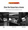Leather Car Sun Visor Tissue and Mask Holder - Interior Clip-on Storage Box