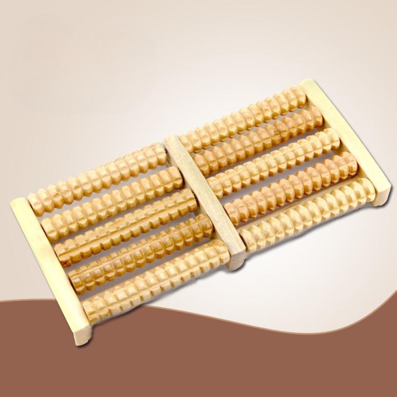 

6 рядов деревянный массажер для ног роликовый лечебный точечный массаж расслабляющий массаж боль снятие стресса роликовый шиацу массажер для ухода за ногами