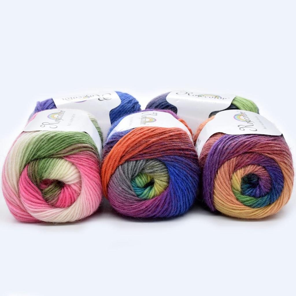 6pcs 300g (10.56oz) Soft Wool Yarn for Knitting Crochet DIY Blanket Shawl Scarf Amigurumi Jewelry Making Premium Craft Supplies Needle Arts Yarn