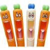 4 Pack Funny Screaming Carrot Tongue Gel Pens 0.5mm Carrot Writing Pen Black Ink for School Stationery Office Party