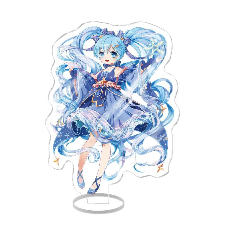 Anime Acrylic Stand Double Sided Artwork  Hatsune Miku Sakura Miku School Campus Figure Merchandise Otaku Collection