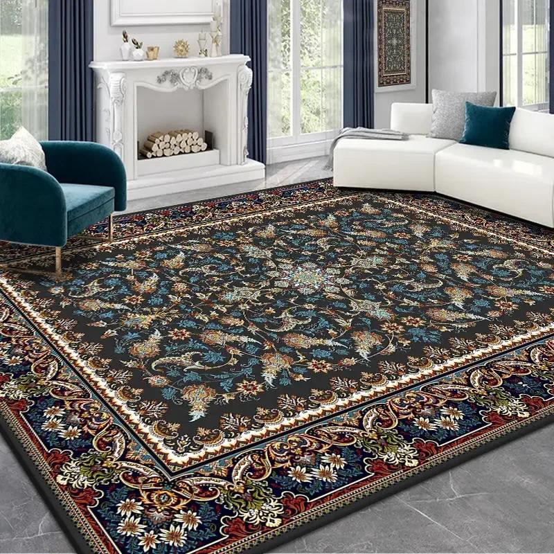 Oriental Ethnic Style Carpet Living Room Decor Persian Big Size Area Rugs Bedroom Decor 200x300 Washable Non-slip Cloakroom Mats