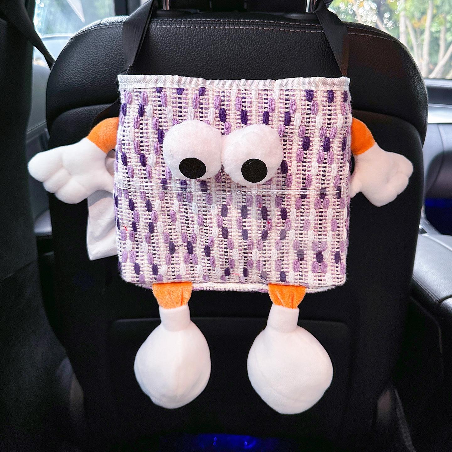 

Автомобильное мусорное ведро 18*23см белый