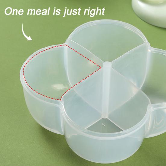 Milk Powder Box Portable Infant Milk Powder Dispenser with 4 Compartments No-Spill Kids Snack