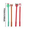 15Pcs Christmas Decorative Topper Pen Set, Back to School Season Student Stationery with Snowman, Reindeer, Santa Claus and Christmas Tree Ornament To