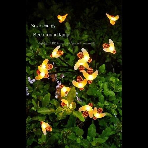 New Solar Firefly Lamp Bee Lamp Bubble Ball Floor Insertion LED Courtyard Atmosphere Decoration Lamp
