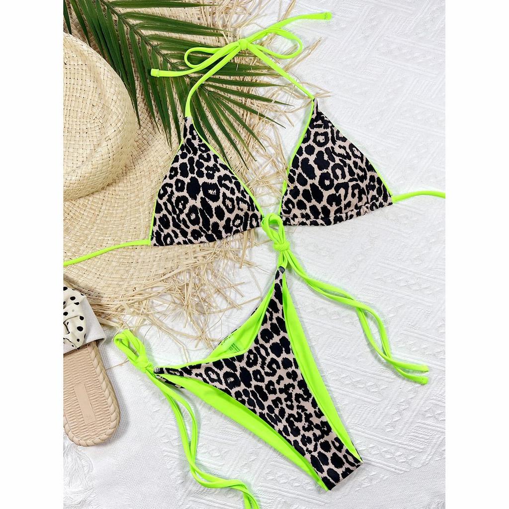 Micro Bikini Brazilian Thong Bikinis Set Women Swimsuit Leopard Female Swimwear Sexy Biquini Swimming Suit Beachwear Bikini KTY